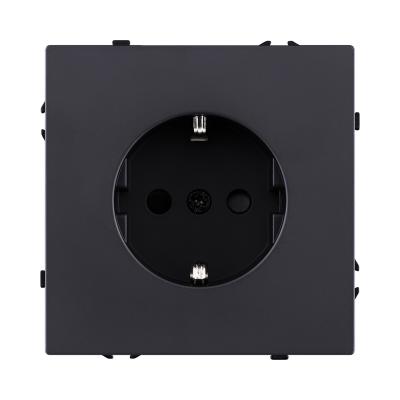 Розетка штепсельная SCHUKO 16A/250 В, черный матовый Kollinger Eclipse EC-014BK