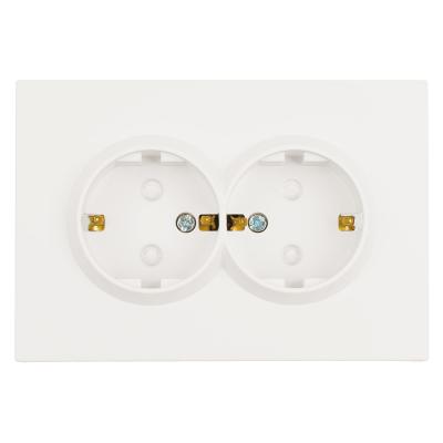 Розетка 2-местная СЗК Stekker 250В 16А Эмили RST16-5114-01ZK 50236 Розетка 2-местная СЗК Stekker 250В 16А Эмили RST16-5114-01ZK 50236