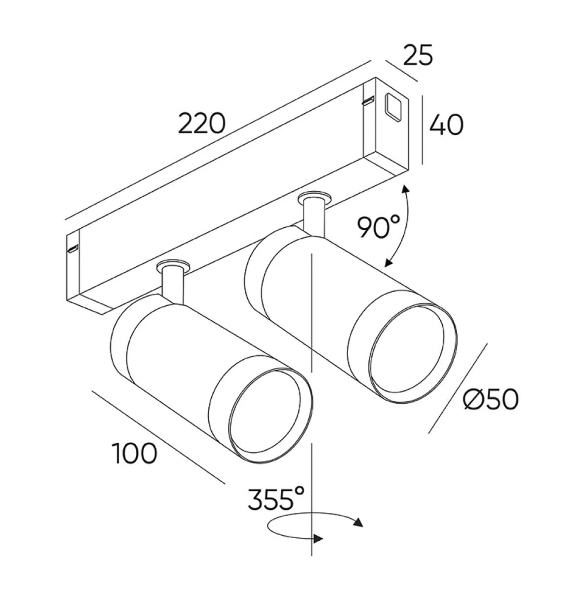Трековый светильник CCT IMEX Smart Line IL.0050.5009-12-CCT-BK