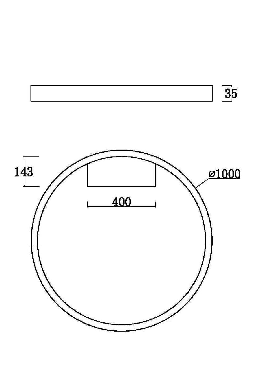 Потолочный светильник Maytoni Rim MOD058CL-L65B3K