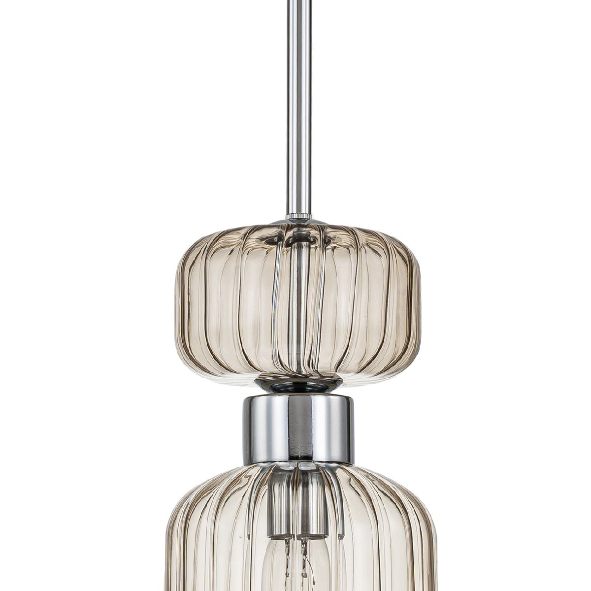 Подвесной светильник Escada Gloss 1141/1S Chrome/Beige