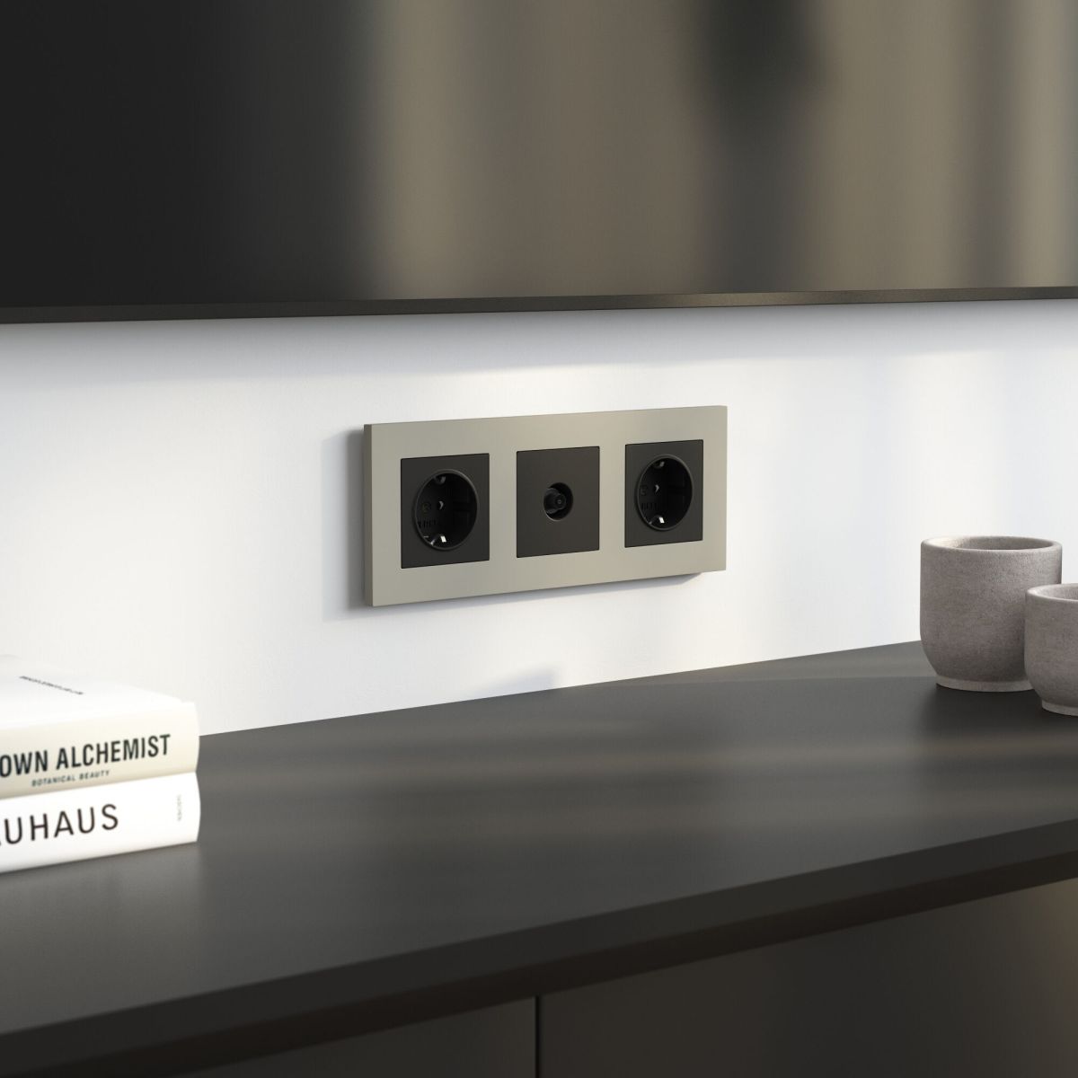 Рамка на 3 поста Werkel Slab (дымчатый софт) W0032917 4690389218439 a071626