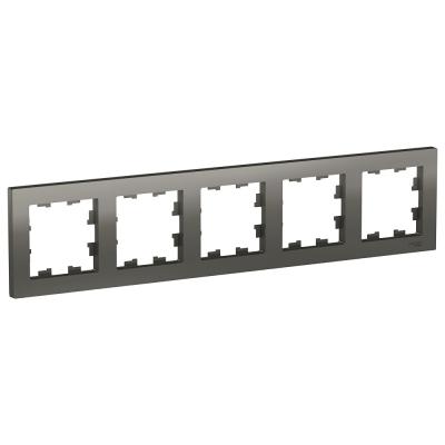 Рамка 5-ая, универсальная Systeme Electric AtlasDesign Сталь ATN000905