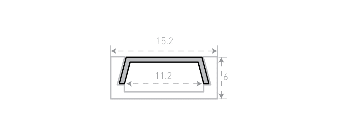 Алюминиевый профиль SWG SF-1506-BL 020193