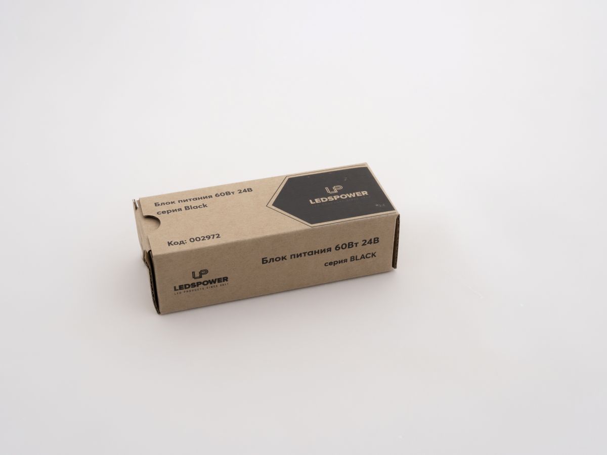 Блок питания LEDS POWER 60Вт 24В BLACK 002972
