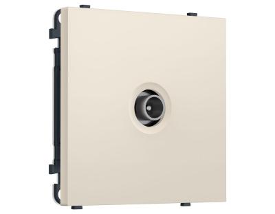 Комплект механизма TV розетки проходной SIGMA Бежевый матовый 5-1000 MHz 4dB QUANT PRO Ambrella Volt MS333030 (SP3330, PR211)