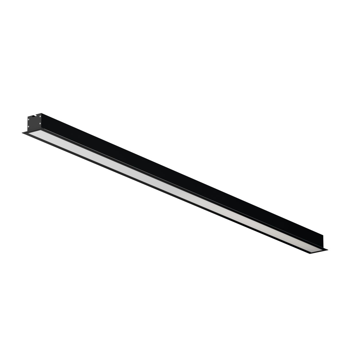 Линейный встраиваемый светильник Maytoni Technical 3000K 50x35 (Черный, 1 м) LL313011