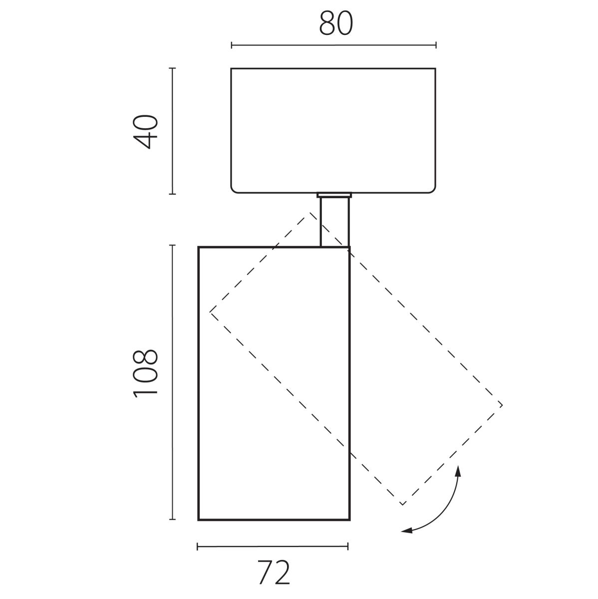 Накладной светильник Lightstar Alta Base A5237SO