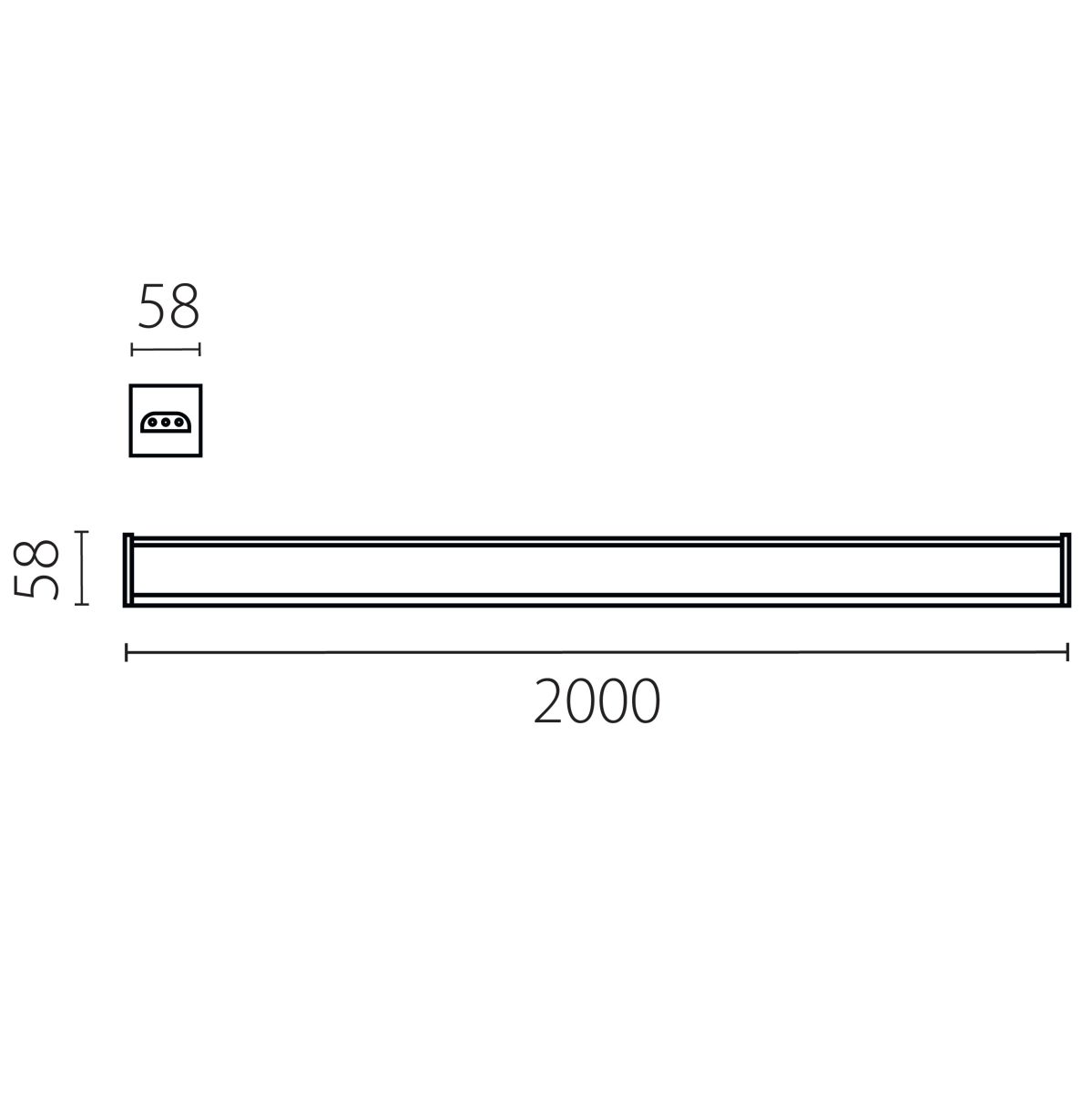 Линейный светильник Lightstar Trito 456807