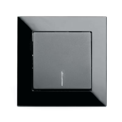 Выключатель 1-клавишный c индикатором Stekker Катрин GLS10-7001-05 250В 10А 39503