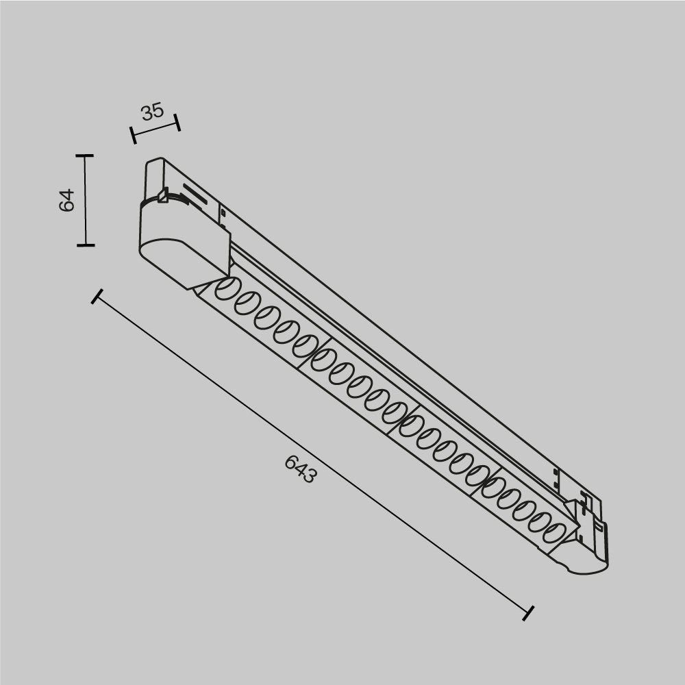 Трековый трехфазный светильник Maytoni Points TR195-3-20W2.7K-M-B