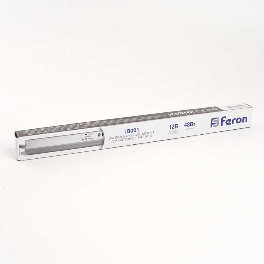 Блок питания Feron LB001 12V 48W IP20 4A 41344