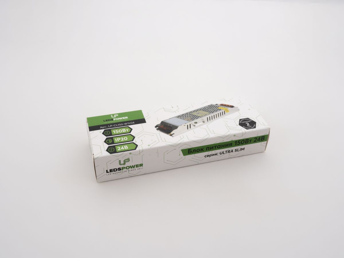 Блок питания LEDS POWER 150Вт 24В ULTRA SLIM 002705