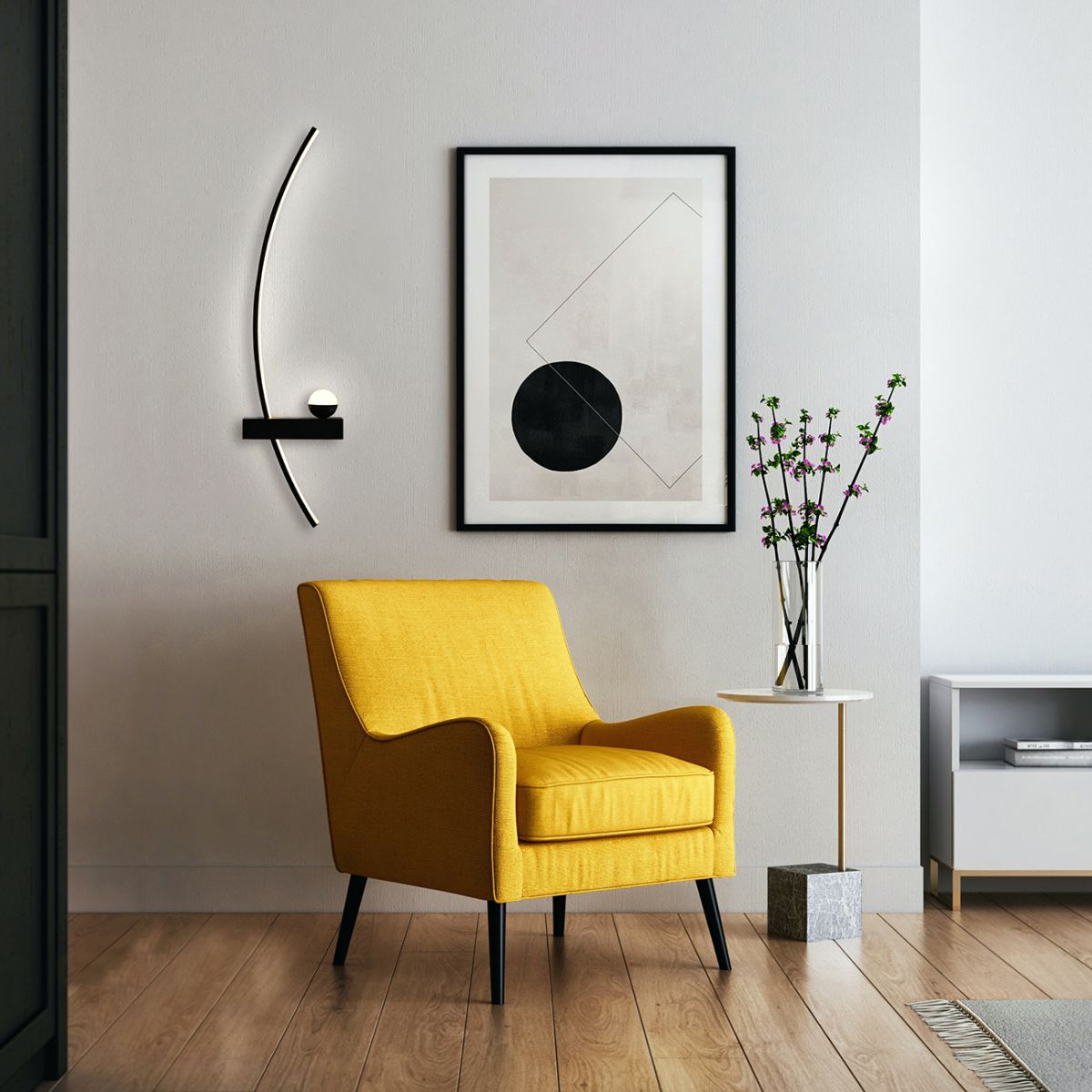 Настенный светильник Escada Ray 10220/2LED Black L