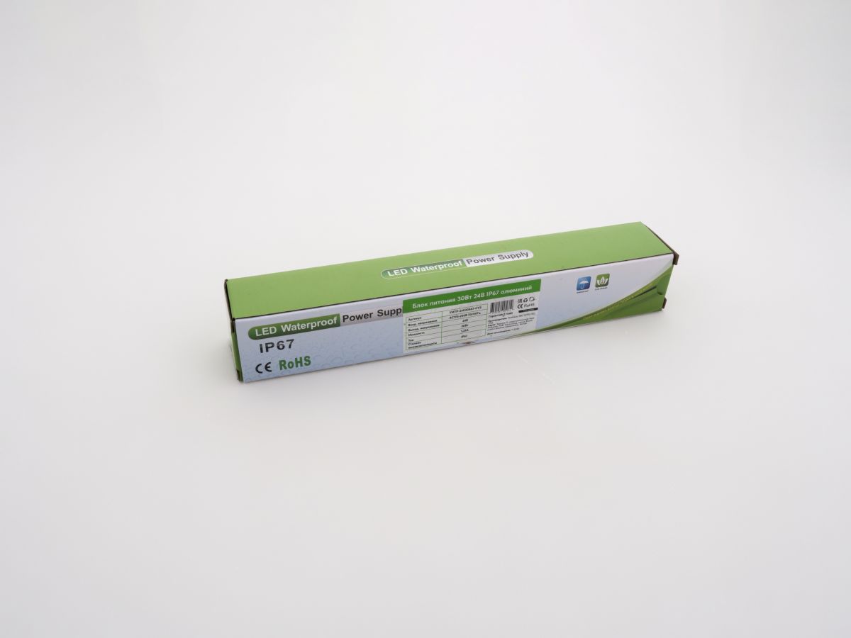 Блок питания LEDS POWER 30Вт 24В IP67 алюминий 005614