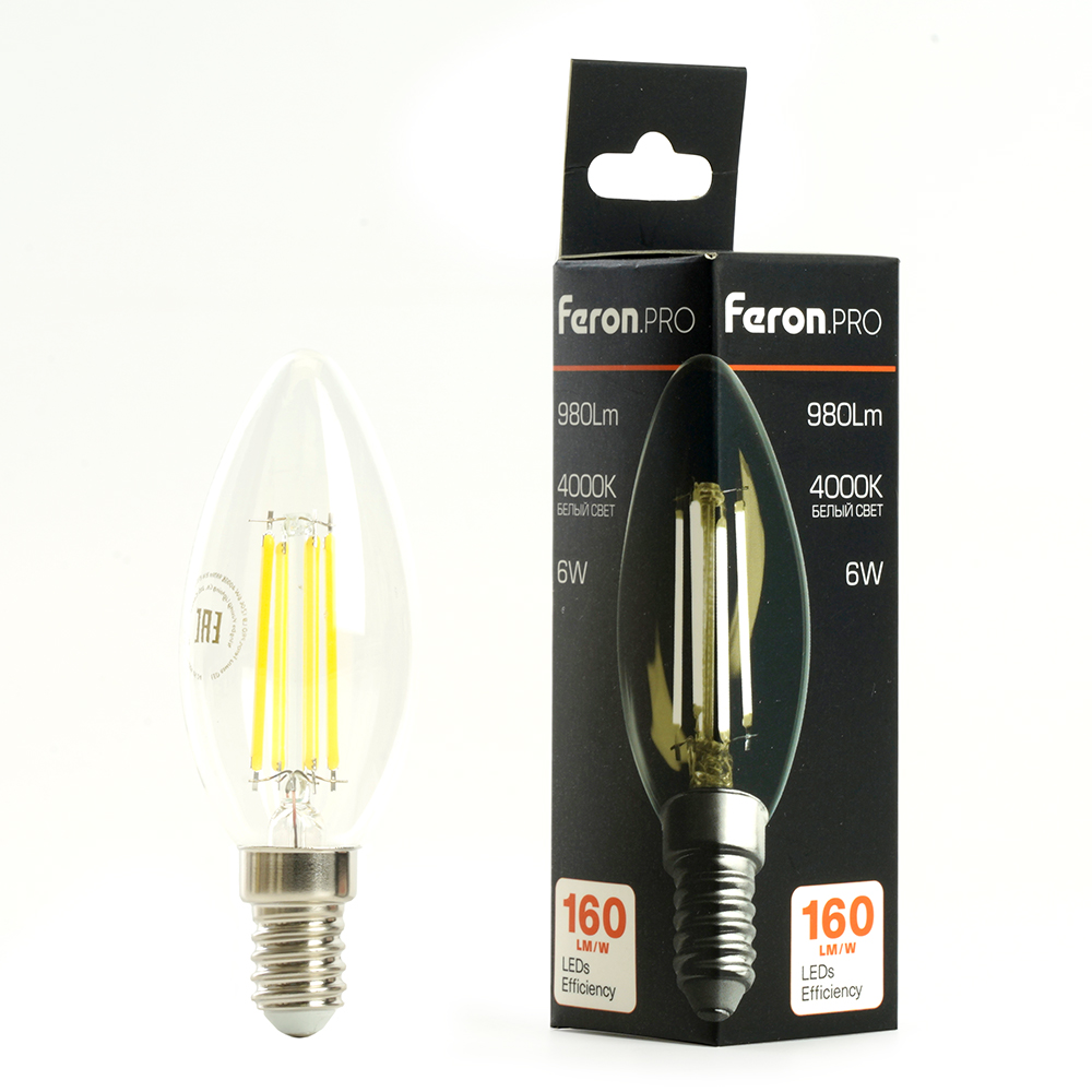 Светодиодная лампа Feron LB-1206 E14 6W 2700K 51244