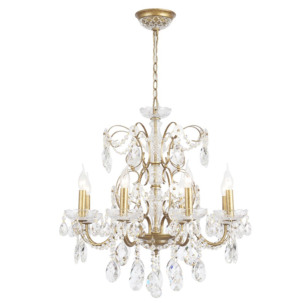 Подвесная люстра Crystal Lux ODELIS SP8 GOLD