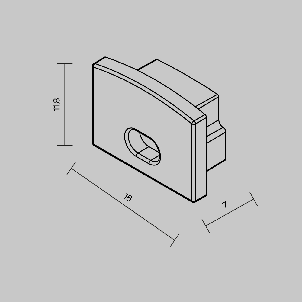Комплект заглушек (2 шт.) Maytoni 642007