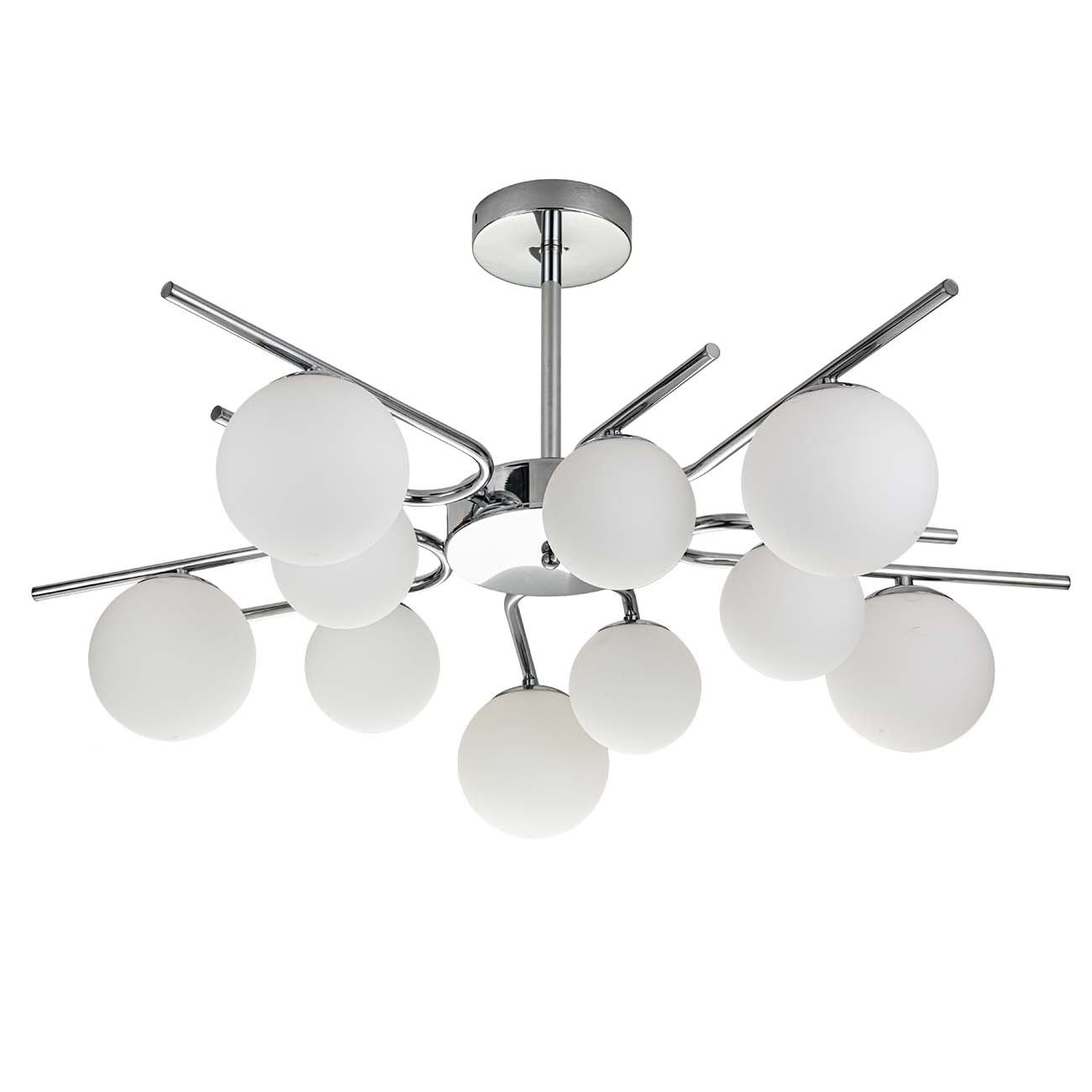 Люстра на штанге Escada Sphere 642/10P Silver