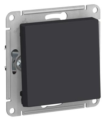 Выключатель 1-клавишный 2-полюсный 10А Systeme Electric AtlasDesign Карбон ATN001021