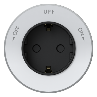 Розетка 2К+З круглая 16А/250В Белый Systeme Electric MultiTrack MTK13001W