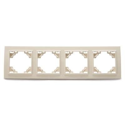 Рамка 4-постовая Stekker Эрна слоновая кость PFR00-9004-02 39243 Рамка 4-постовая Stekker Эрна слоновая кость PFR00-9004-02 39243