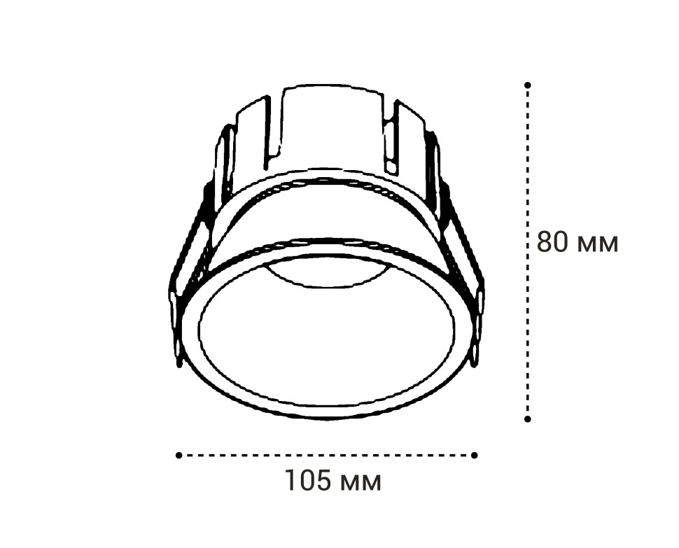 Встраиваемый светильник Italline IT06-6032 white 4000K
