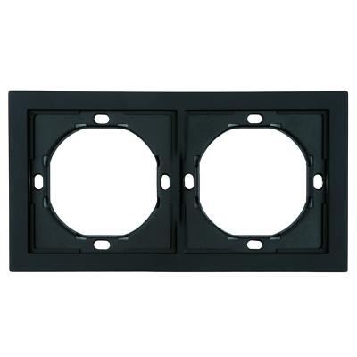 Рамка 2-местная Stekker Мия PFR00-3002-05 черный бархат 50462