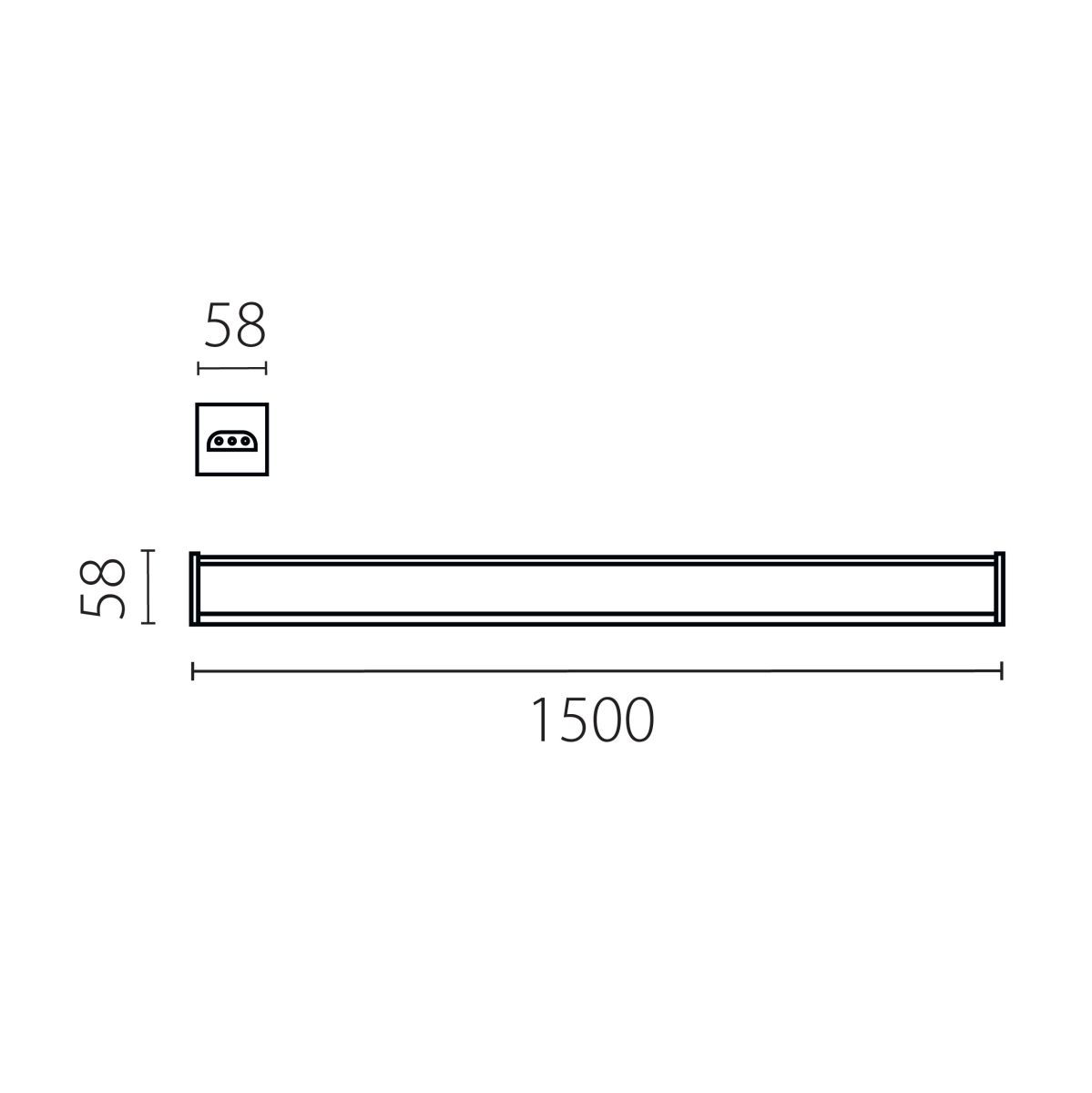 Линейный светильник Lightstar Trito 456607