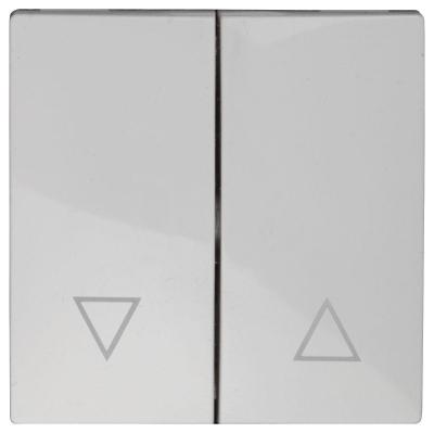 Лицевая панель ЭРА выключателя двухклавишного белый 12-6203-01 Б0047850