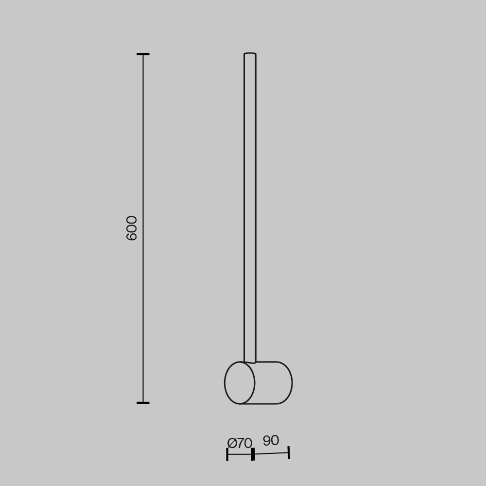 Настенный светильник Maytoni Light stick MOD237WL-L6BS3K