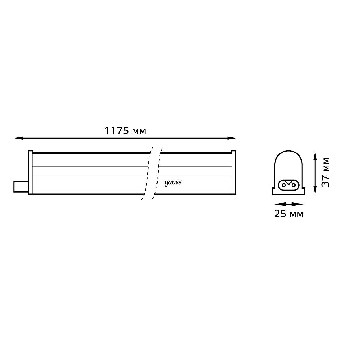 Настенный светильник Gauss Fito Led TL 130411915