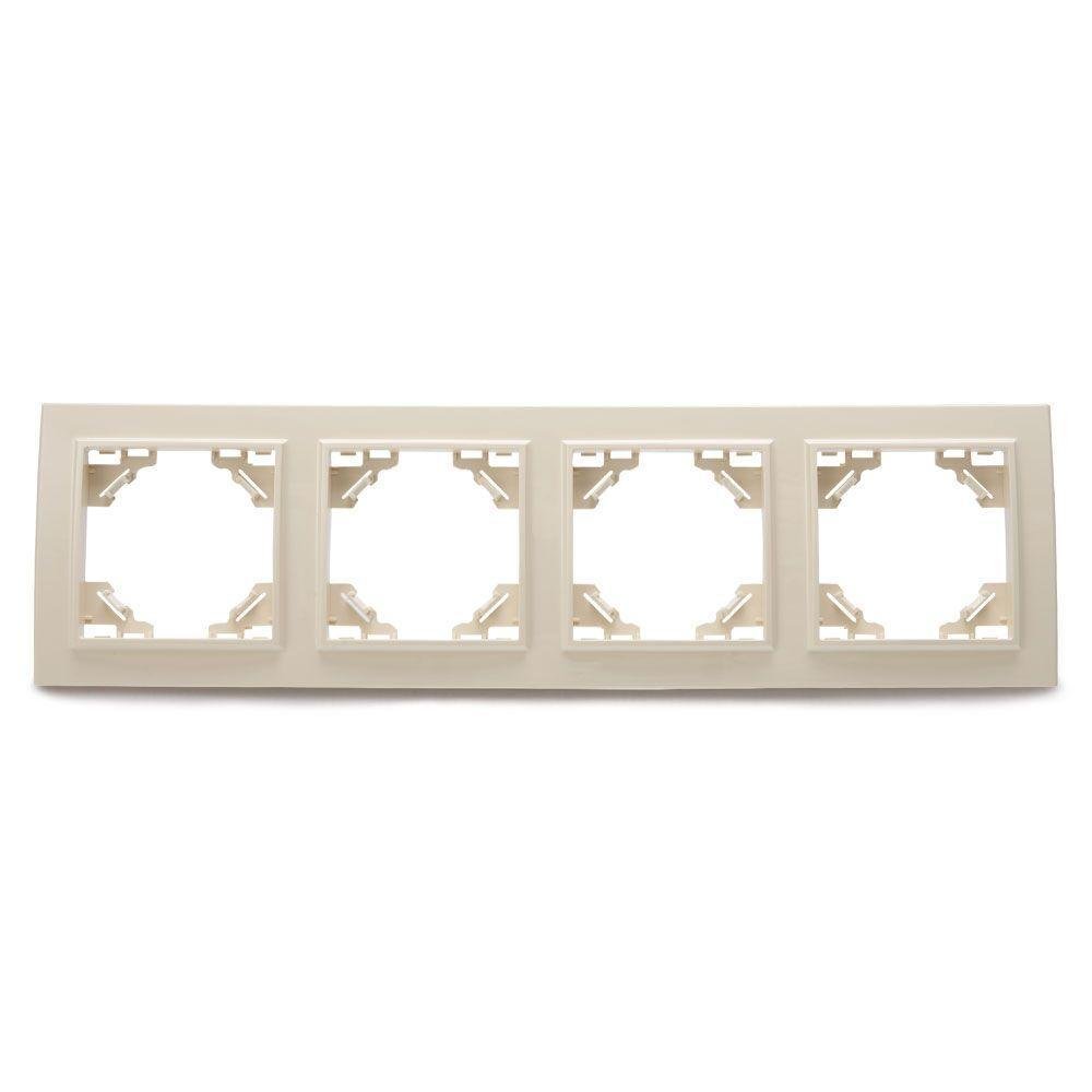 Рамка 4-постовая Stekker Эрна слоновая кость PFR00-9004-02 39243