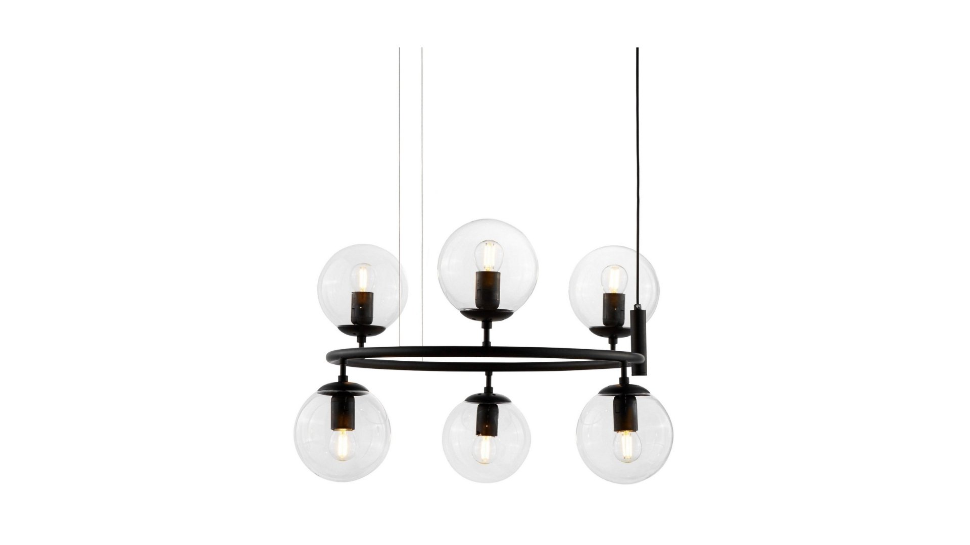 Подвесная люстра Lumina Deco Ceredo LDP 6034-6 RND BK