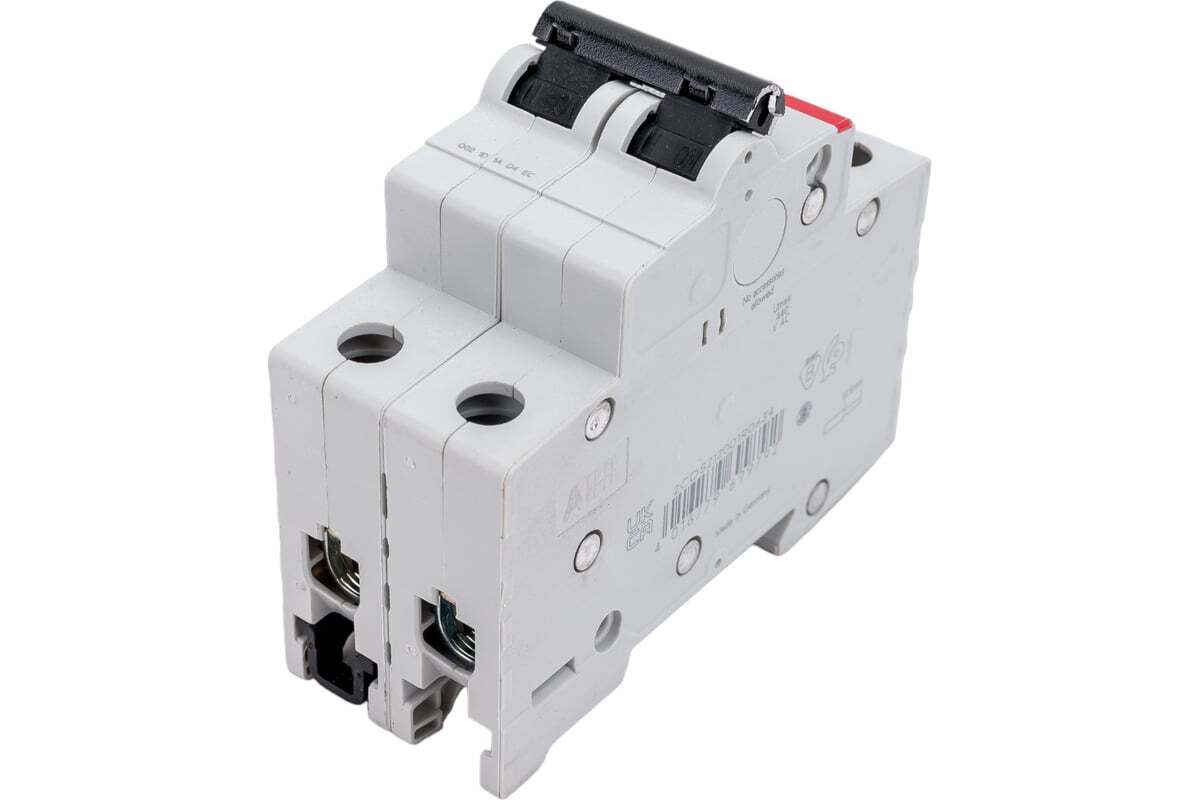 Автоматический выключатель ABB SH202 2-полюсный C63 6кА