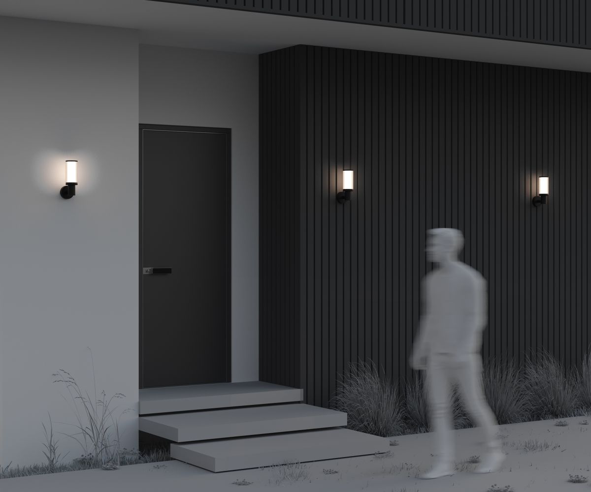 Уличный настенный светильник Maytoni Rib O502WL-01B