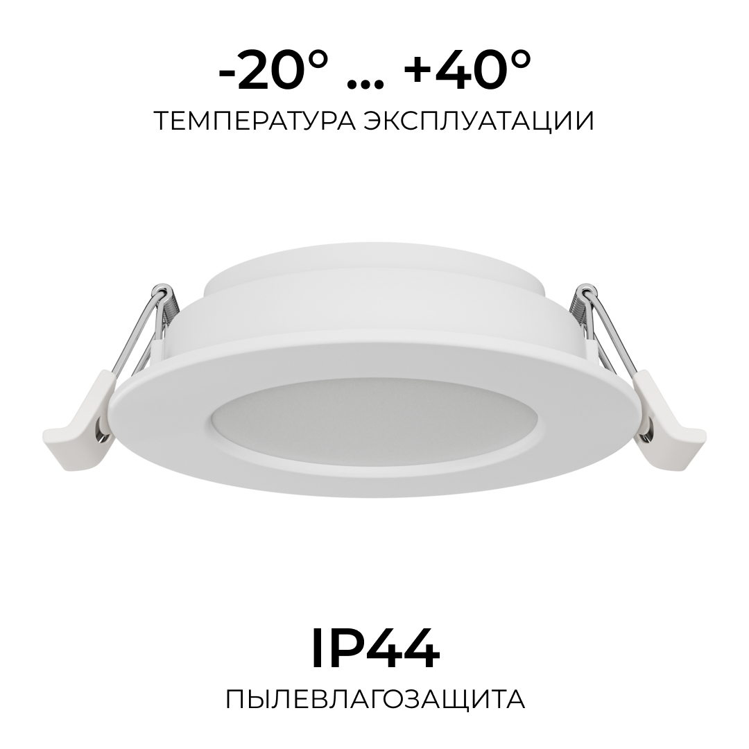 Встраиваемая светодиодная панель Apeyron 3 ССT 06-160