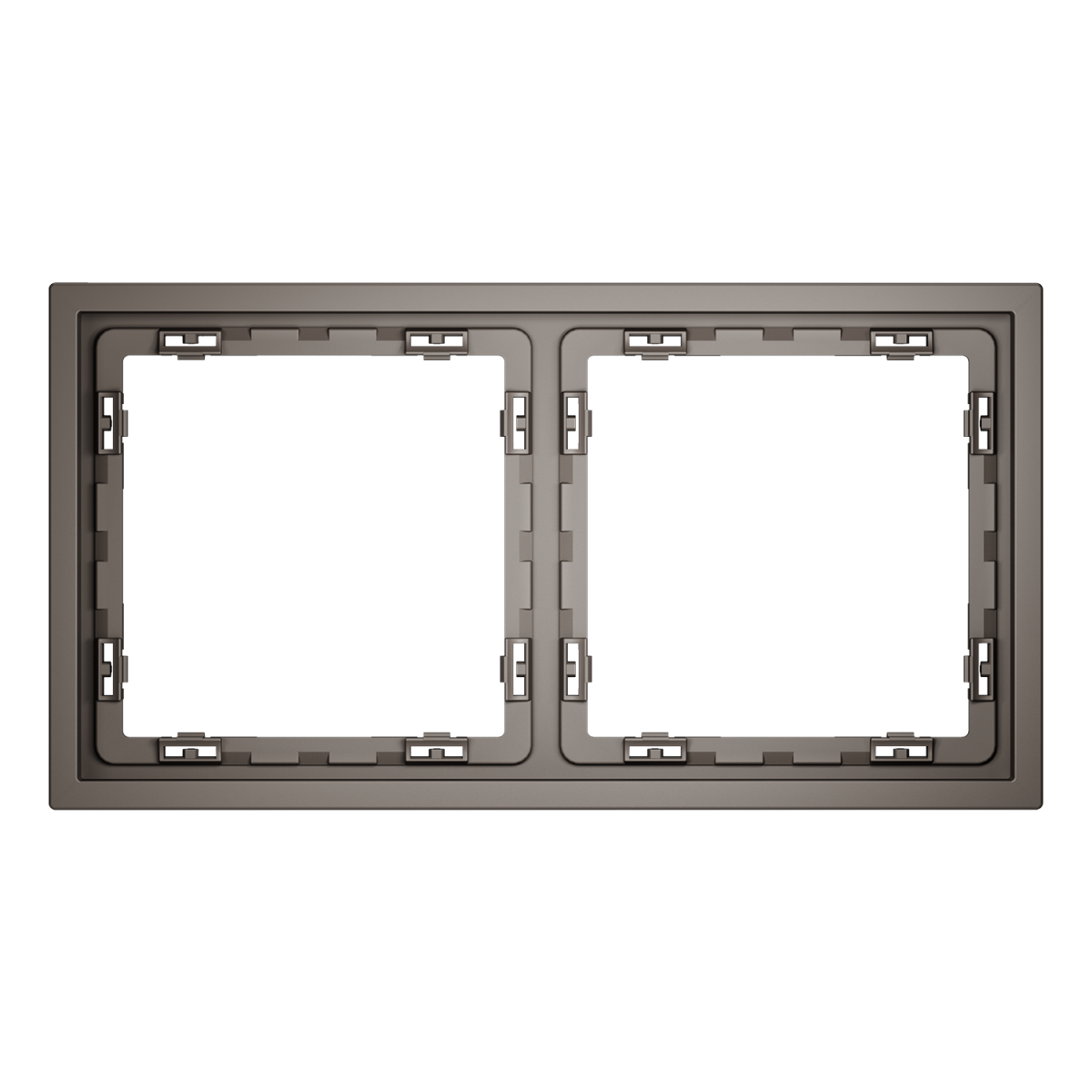 Рамка пластиковая Voltum S70 на 2 пост, (капучино) VLS100214