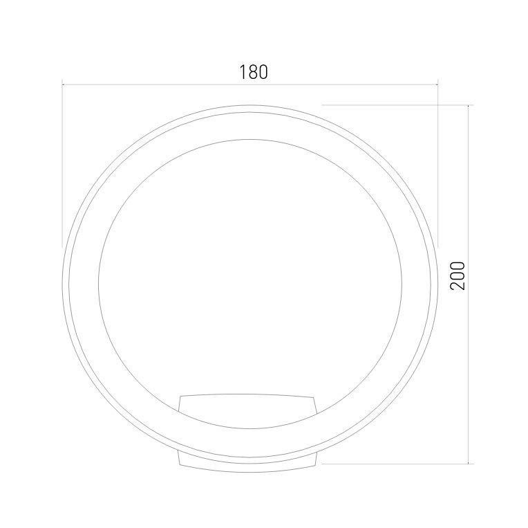 Уличный настенный светодиодный светильник Elektrostandard Ring 1710 Techno Led белый 4690389175961