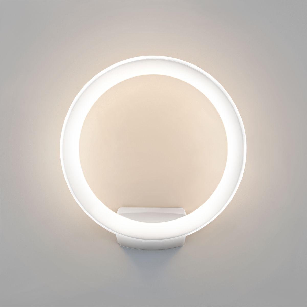 Уличный настенный светодиодный светильник Elektrostandard Ring 1710 Techno Led белый 4690389175961