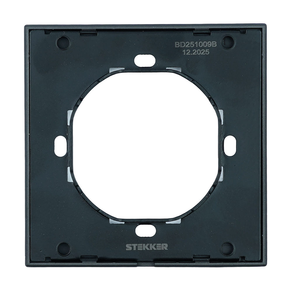 Рамка 1-местная Stekker Мия PFR00-3001-05 черный бархат 50461