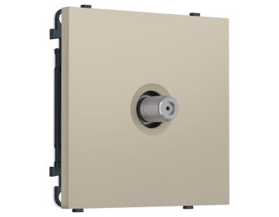 Комплект механизма TV розетки SAT SIGMA Кашемир 5-2400MHz 3.5dB QUANT PRO Ambrella Volt MS353050 (SP3530, PR215)