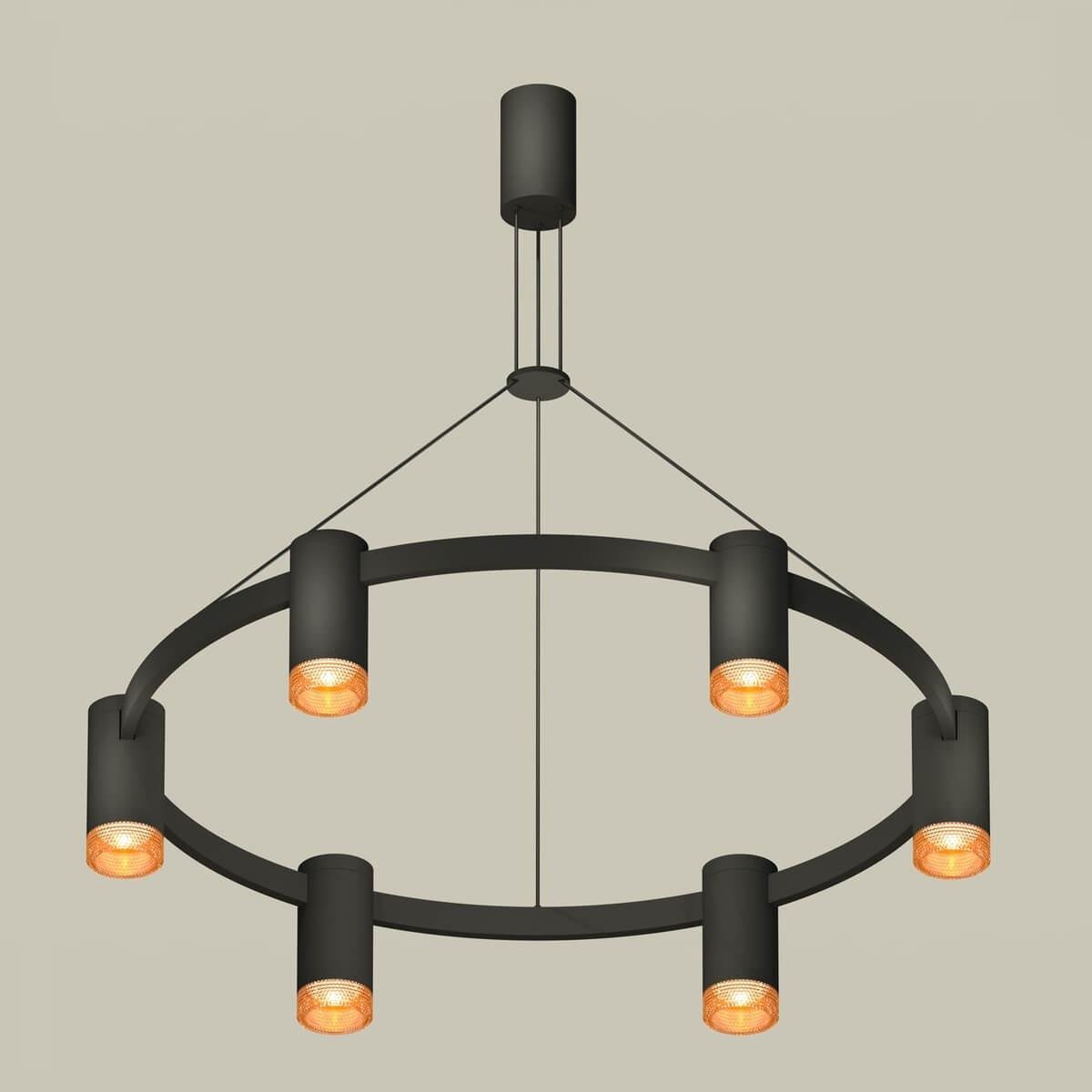 Комплект подвесного светильника Ambrella light Traditional DIY черный песок/кофе (С9022, N6154) XB9022202