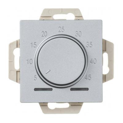 Термостат электрон. теплого пола с датчиком, 10A, механизм Systeme Electric AtlasDesign Алюминий ATN000335