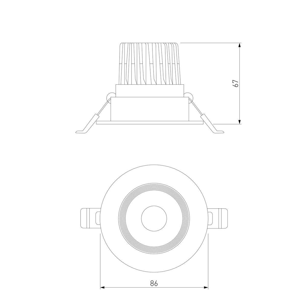 Встраиваемый светодиодный светильник Elektrostandard Even 25094/LED a065459