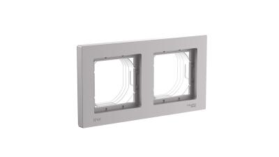 Рамка 2-ая, универсальная Systeme Electric AtlasDesign Aqua Алюминий ATN440302