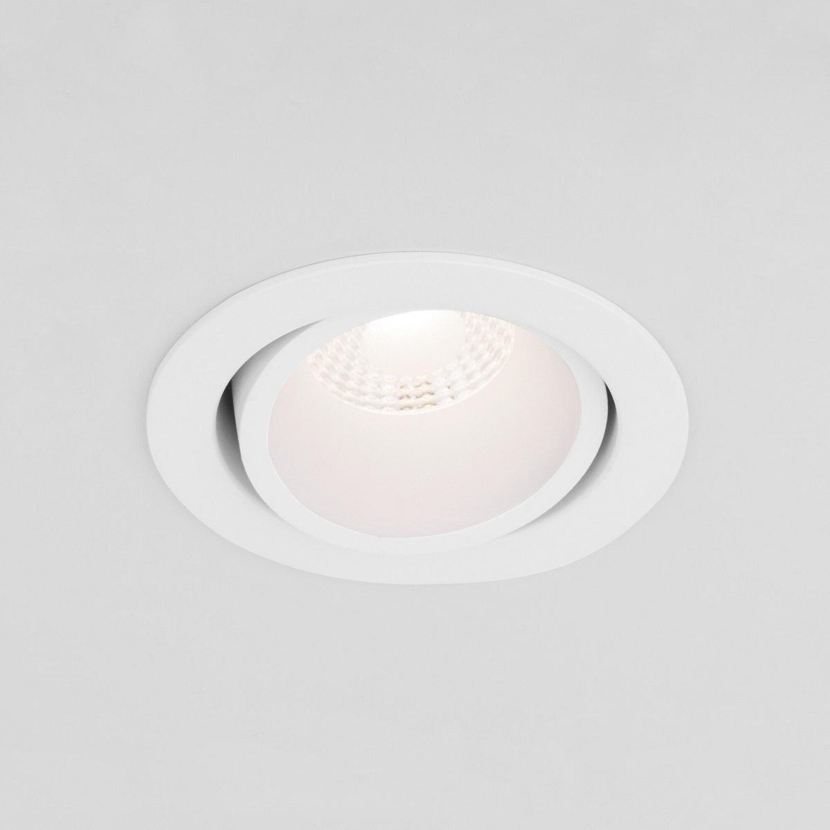 Встраиваемый светодиодный светильник Elektrostandard Nulla 15267/LED 7W 3000K BK/BK белый/белый a063971