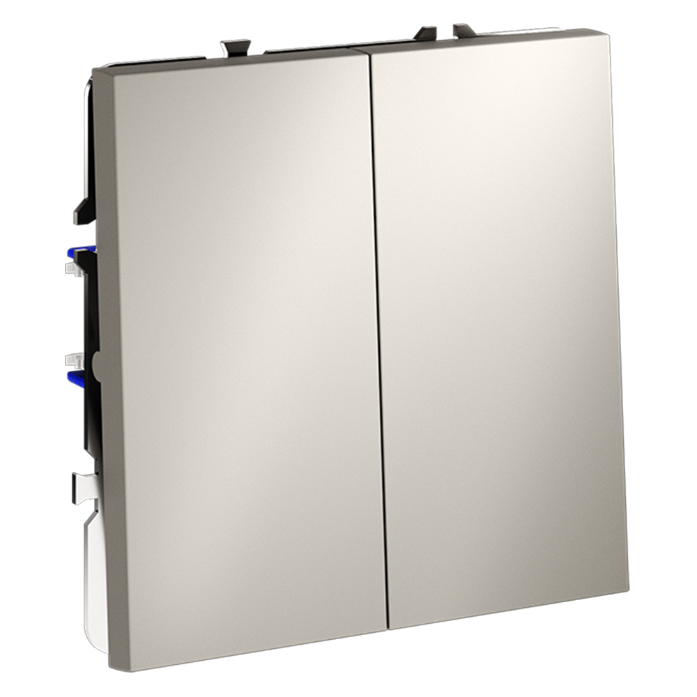 Проходной переключатель двухклавишный Voltum S70 VLS020303