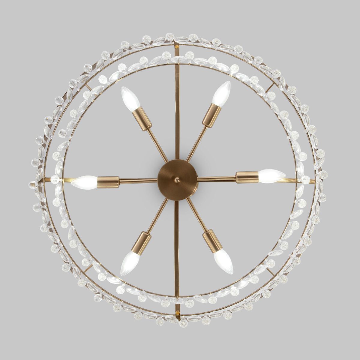 Подвесная люстра Eurosvet Sophie 60165/6 латунь Smart a065754