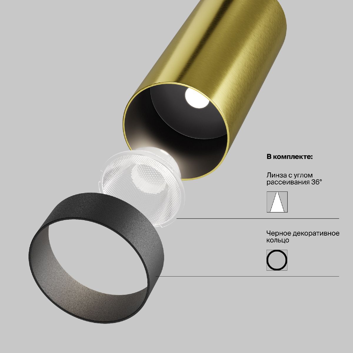 Трековый магнитный светильник Maytoni Focus Led TR032-2-12W3K-M-BBS